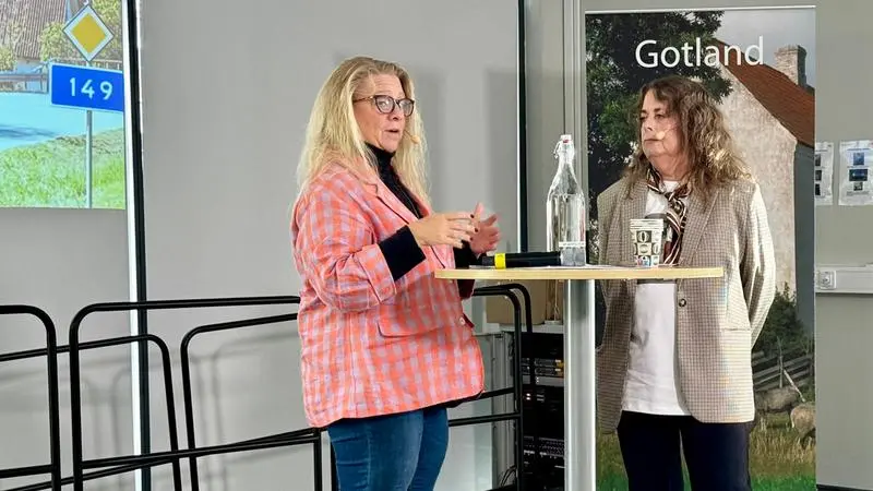 Meit Fohlin och Agneta Karlsson på trafikforum
