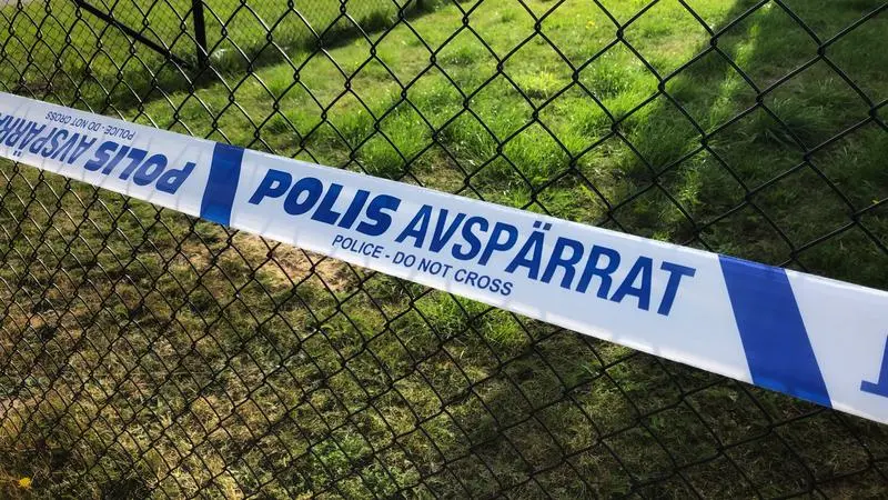 Avspärrning med polistejp