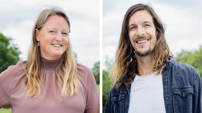 portättbilder på en kvinna och en man