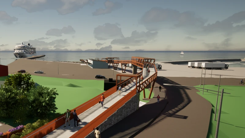 Illustration över Kopparsviksbron
