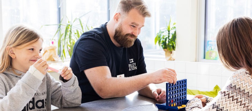 elever och personal på Gråboskolans fritidshem